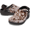 crocs CRAFTED PONY HAIR CLOG ESPRESSO 214047-206画像