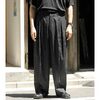 NONNOTTE Super 140's Shadow Jacquard - Bird Plaid Draping Five-Tuck Wide Trousers N-26A-011画像