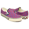 VANS CLASSIC SLIP-ON CHECKERBOARD RED / BLUE VN000DAHRDB画像