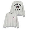 AVIREX SIGNATURE VARSITY LOGO CREWNECK SWEAT 7836932001画像