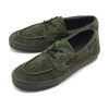 VANS 2-Eyelet Boat Shoe HAIRY-SUEDE-OBSIDIAN-FERN VN000Z96FRN画像