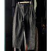 AXIS Charcoal dyeing moleskin 3 Tucks Tapered Pants P001-26AW画像