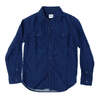 UES Herringbone Double Gauze Shirt Indigo 502604-I画像