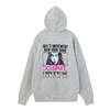 X-girl FACE BOX AND MESSAGE ZIP UP SWEAT HOODIE 105263012013画像