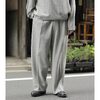NONNOTTE Super 120's Air Inlay Melton Elastic In-Tuck Wide Tapered Trousers N-26A-050画像