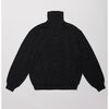 ULTERIOR SUPER FINE WOOL COTTON TURTLE-NECK TOP /BORDER STRIPE UCS118-LC269-S画像