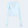 ADIDAS ORIGINALS BY JENNIE KNITTED WRAP AROUND CARDIGAN Wonder Blue LD8932画像