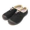 KEEN W HOWSER III SLIDE BLACK-QUILTED 1032613画像