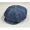 DAPPER'S LOT1886 MW Type GM Casquette With Small Top Button 10oz INDIGO DENIM画像