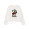 AVIREX WOMAN FLOCKY PRINT TOMCAT T-SHIRT 7836230603画像