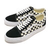 VANS PREMIUM Old Skool CHECKERBOARD-BLACK/OFF-WHITE VN000CQD2BO画像