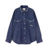 AVIREX WOMAN L/S ACID WASH SHIRT 7836220602画像