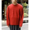 NONNOTTE High Count Wool Yak Smooth Knit Draping C/N Pullover N-26A-004画像