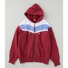FilMelange "CHERIF-SNOW" Campione Urage Snow Pattern Zip Hoodie Sweat画像