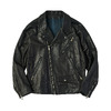 PORTER CLASSIC PC RIDERS JACKET W / LOVE & PEACE SILVER BFA-P-017-1962画像