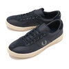 FRED PERRY TENNIS SHOE LEATHER / SUEDE NAVY B3418-608画像