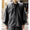 NONNOTTE Super 120's Shadow Herringbone Draping Shirt 001 N-26A-025画像