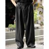 NONNOTTE Super 120's Shadow Herringbone Draping Five-Tuck Wide Trousers N-26A-015画像
