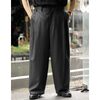 NONNOTTE Super 120's Shadow Herringbone Draping Crotch Box Pleats One-Tuck Trousers N-26A-016画像