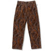 COOKMAN Chef Pants Semiwide Corduroy Paisley Brown 231-63825画像