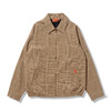 COOKMAN Delivery Jacket With Lining Glen Check Brown 231-63433画像