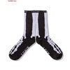 COOKMAN Rib Crew Socks Bone Blac 233-63970画像