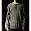 INTERIM HEAVY NEEDLE-OUT RIB HENRY L/S SWEAT TEE IT26A211画像