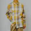 BIG MIKE Heavy Flannel L/S Shirt|YEL&times;GRY&times;WHT 102635100画像