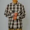 BIG MIKE Heavy Flannel L/S Shirt|BLK&times;BGE&times;OFF 102635103画像