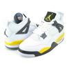NIKE AIR JORDAN 4 RETRO RARE AIR wht/tour yellow IO2463-102画像