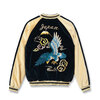 TAILOR TOYO Lot No. TT15975-128 / Mid 1950s Style Velveteen (Two-tone) &times; Acetate Souvenir Jacket &ldquo;BLUE EAGLE&rdquo; &times; &ldquo;ROARING TIGER&rdquo;画像