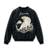TAILOR TOYO Lot No. TT15973-219 / Mid 1950s Style Acetate Quilted Souvenir Jacket &ldquo;WHITE TIGER&rdquo; &times; &ldquo;DUELLING DRAGONS&rdquo;画像