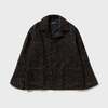 AUBERGE Black Alpaca Ortega Cross Short Jacket "TUCSON" AU26A10-B画像