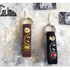 COLIMBO HUNTING GOODS Jewel Studded Leather Key Ring - Helios Pattern ZA-0708画像