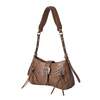 X-girl ZIP AND BELT FAUX LEATHER BAG 105264053012画像