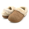 crocs CL UNFURGTBLE QUILTED VEGAN SUEDE SEPIA 214038-2EY画像