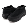 HUNTER UNISEX TRAVEL FLOW RECYCLED SUEDE TRAINER BLACK UFF7159LEA画像