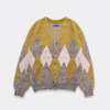 MINEDENIM Mohair Argyle Knit Cardigan MDFBF10602画像