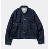 Unlikely Time Travel Trucker Jacket Aged Denim U26F-18-0002画像