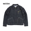 HOUSTON 51655 U.S.COTTON DENIM ZIP WORK JACKET画像