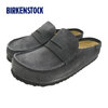 BIRKENSTOCK NAPLES WRAPPED DOUBLE STITCH MIXED LEATHER REGULAR Charcoal 1032417画像