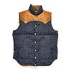 WAREHOUSE Lot 2248 ROCKY MOUNTAIN LIGHT OUNCE DENIM DOWN VEST画像