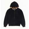 STUSSY PLAID LINED ZIP HOODIE 118619画像