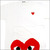 PLAY COMME des GARCONS ワッペンレッドハートプリント Tシャツ WHITE画像