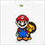 A BATHING APE NFS限定 MARIO to MILO / SIDE Tシャツ WHITE画像