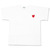 PLAY COMME des GARCONS KIDS レッドハートワンポイント Tシャツ画像