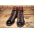 LONE WOLF BOOTS FO1615 ワークブーツ CARPENTER BLACK/BROWN画像