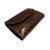 DAINES & HATHAWAY TRIFOLD WALLET bridle leather/brown solid画像