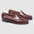 G.H.BASS MENS LOGAN FLAT STRAP WEEJUNS LOAFER WINE画像