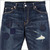 STUSSY &times; Levi's 505 Regular Straight Crash Denim INDIGO画像